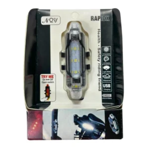 Купити велосипедну стоп-мигалку LED USB AG-11 AQY-093 білу для головного фото