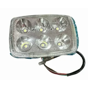 Квадратна LED вставка в фару для мопедів Delta Alpha 12V біле світло