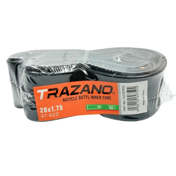 Вентиль Schrader 48 мм камери Trazano 28x1.75 крупним планом