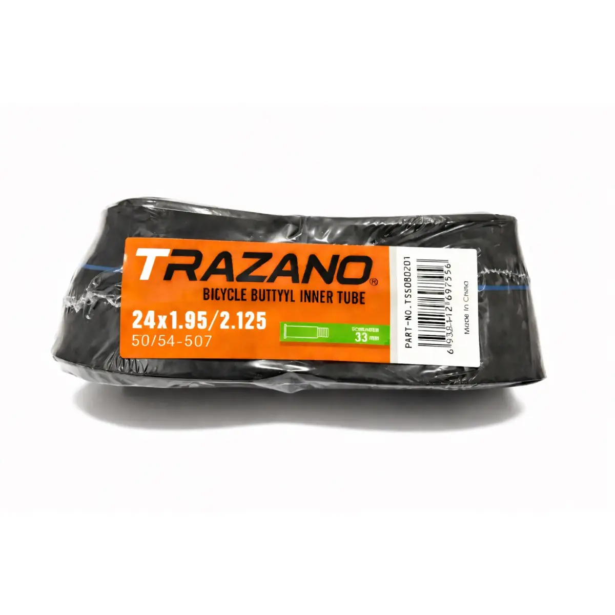 Велокамера 24 купити Trazano 24x1.95/2.125 бутилова