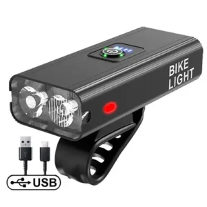 Потужна акумуляторна велофара BIKE Aluminium з Power Bank