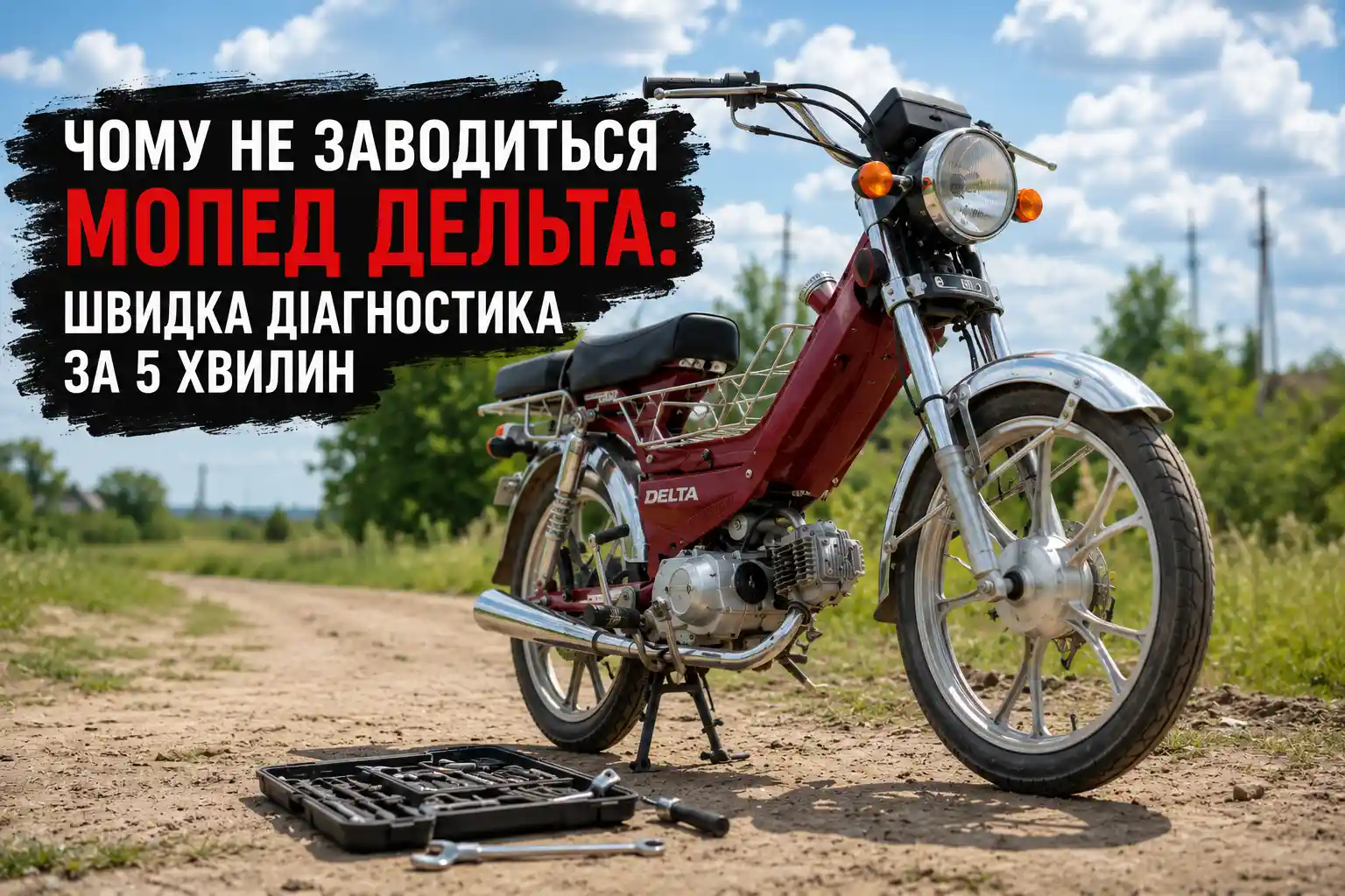 Мопед Дельта не заводиться: швидка діагностика за 5 хвилин